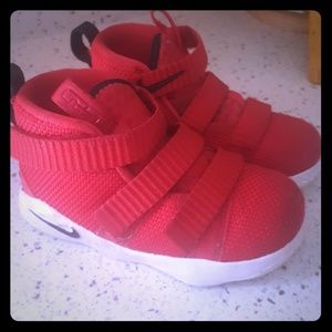 Toddler size 8 LeBron James Nike shoes